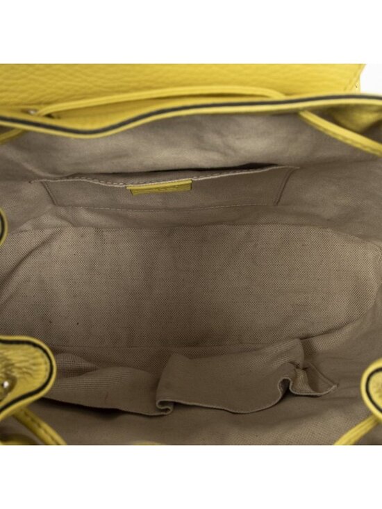 Gucci Bamboo Backpack Tassel Yellow Grain Calfskin Leather main image 4